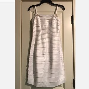 White House Black Market White Tier Dress